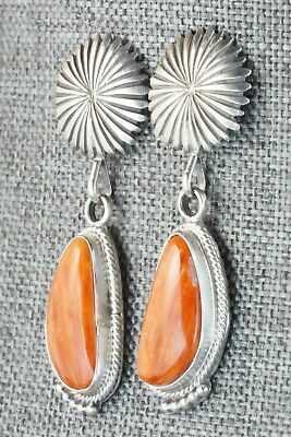 Spiny Oyster & Sterling Silver Earrings - Verley Betone
