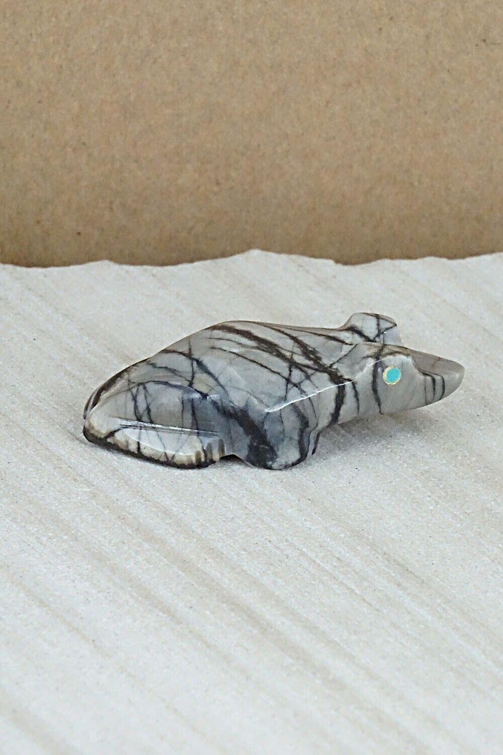 Frog Zuni Fetish Carving - Elvert Lamy