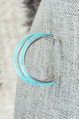 Turquoise & Sterling Silver Earrings - Beavis Massie
