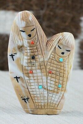 Corn Maiden Zuni Fetish Carving - Sandra Quandelacy