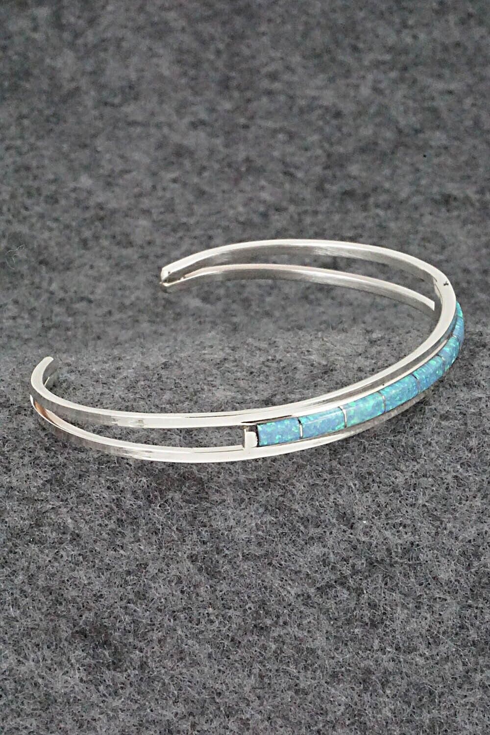 Opalite & Sterling Silver Inlay Bracelet - Anson Wallace