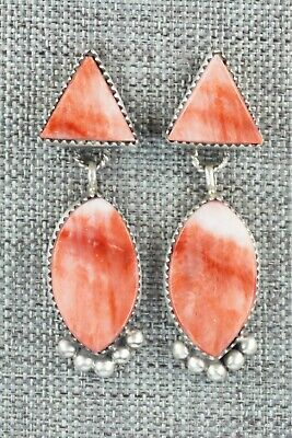 Spiny Oyster & Sterling Silver Earrings - Selina Warner
