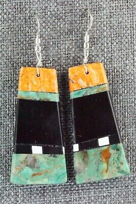Multi Stone & Sterling Silver Earrings - Torevia Crespin