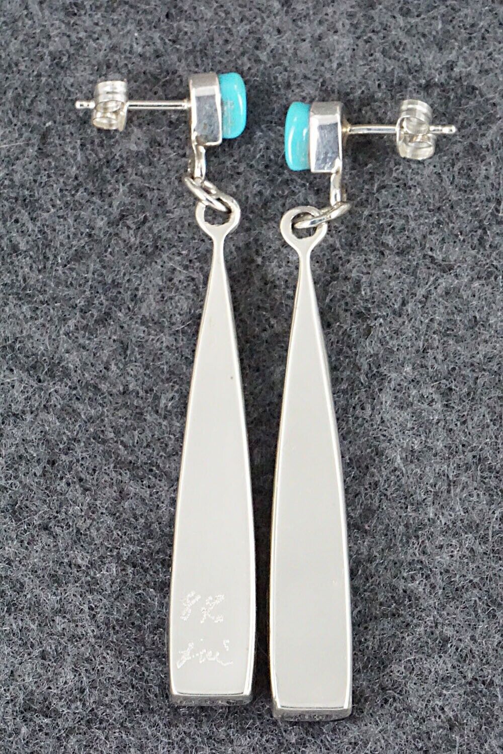 Multi Stone Inlay & Sterling Silver Earrings - Fernando Lemintino