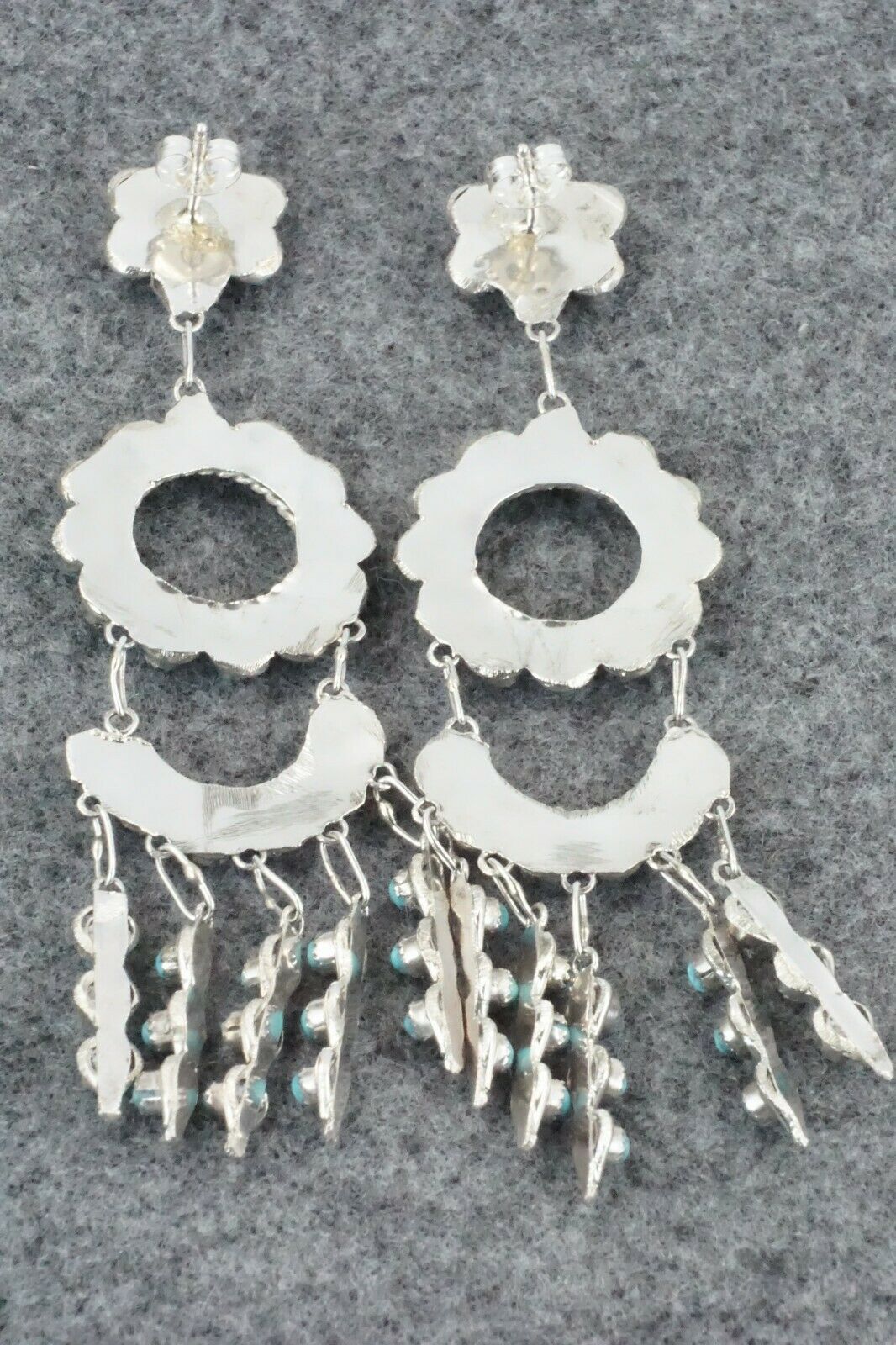 Turquoise & Sterling Silver Earrings - Waylon Johnson