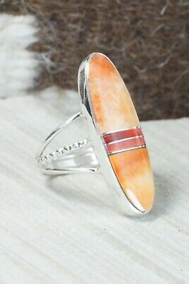 Spiny Oyster & Sterling Silver Ring - Harold Smith - Size 9.5