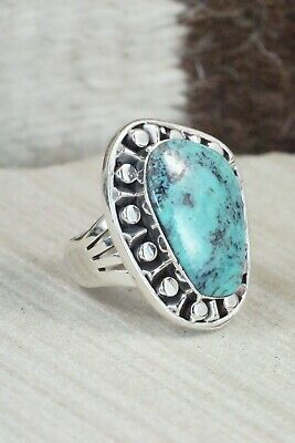 Turquoise & Sterling Silver Ring - Jimson Belin - Size 5.75