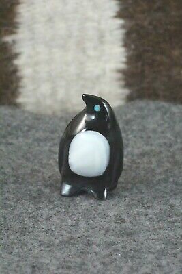 Penguin Zuni Fetish Carving - Calvert Bowannie