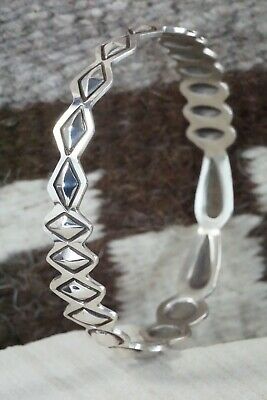 Navajo Sterling Silver Bangle - Alex Sanchez