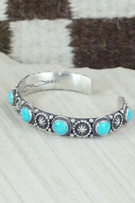 Turquoise & Sterling Silver Bracelet - Bobby Platero