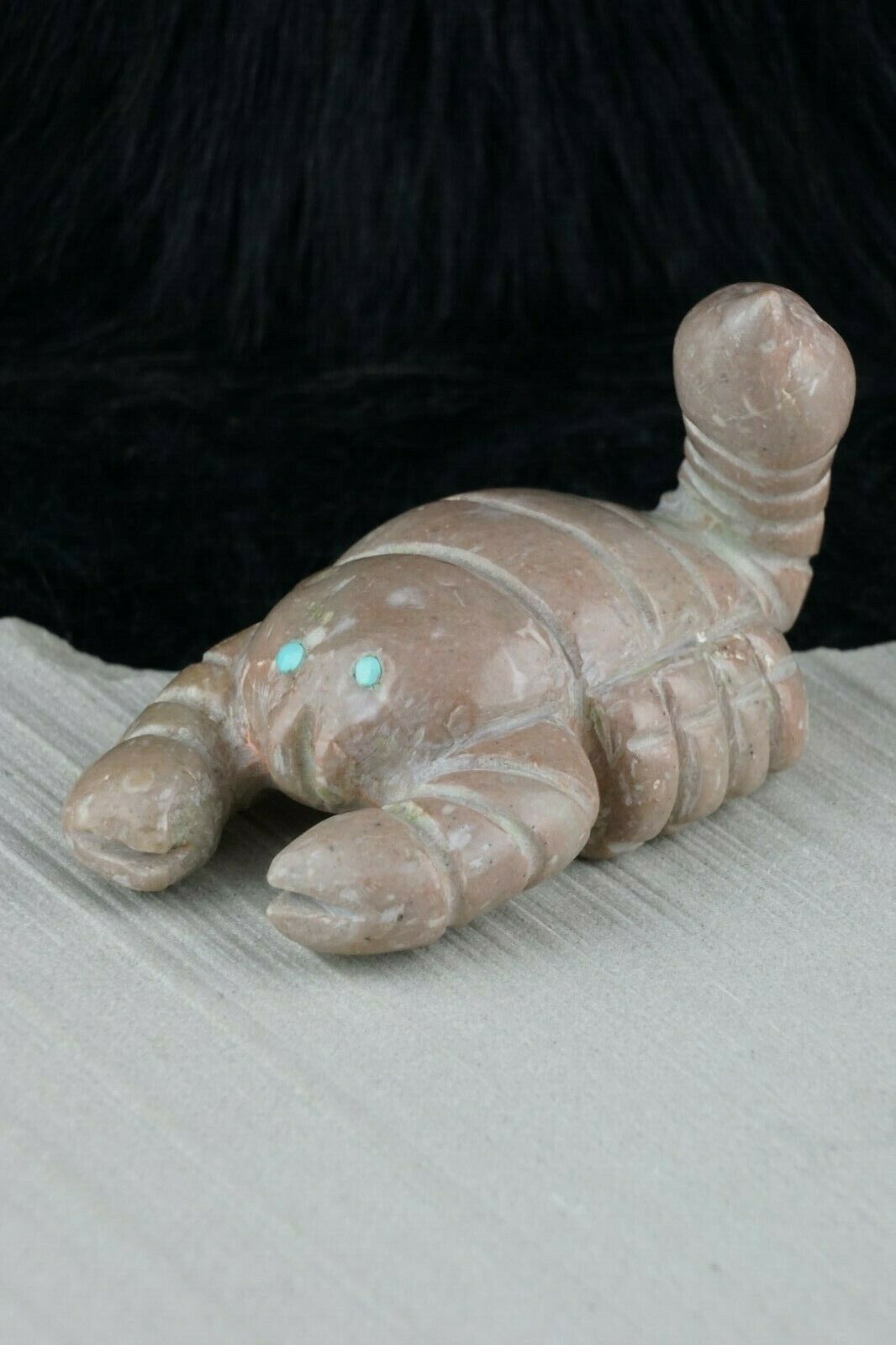 Scorpion Zuni Fetish Carving - Jonas Hastito - High Lonesome Trading