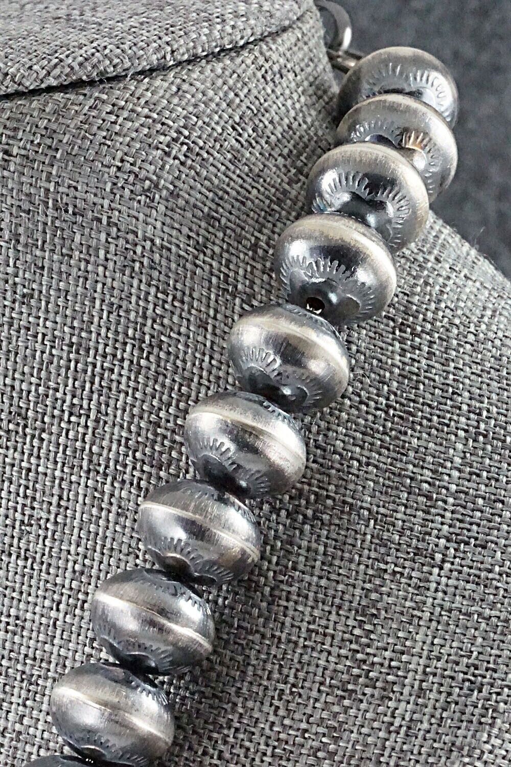 Sterling Silver Navajo Pearl Necklace - Michelle James