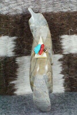 Wolf Zuni Fetish Carving - Stewart Alanzo