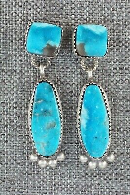Turquoise and Sterling Silver Earrings - Selina Warner