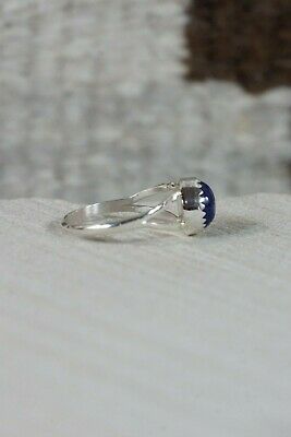 Navajo Lapis and Sterling Silver Ring - Robert Martinez - Size 7.25