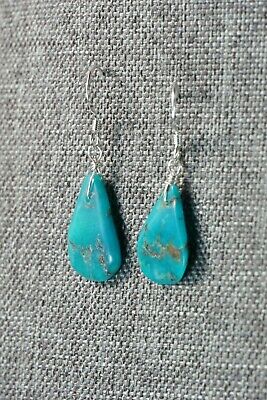 Navajo Turquoise & Sterling Silver Earrings - Native American