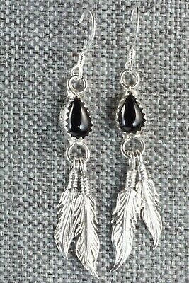 Onyx & Sterling Silver Earrings - Sharon McCarthy