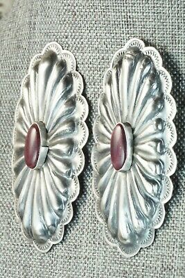 Spiny Oyster and Sterling Silver Earrings - Rita Lee