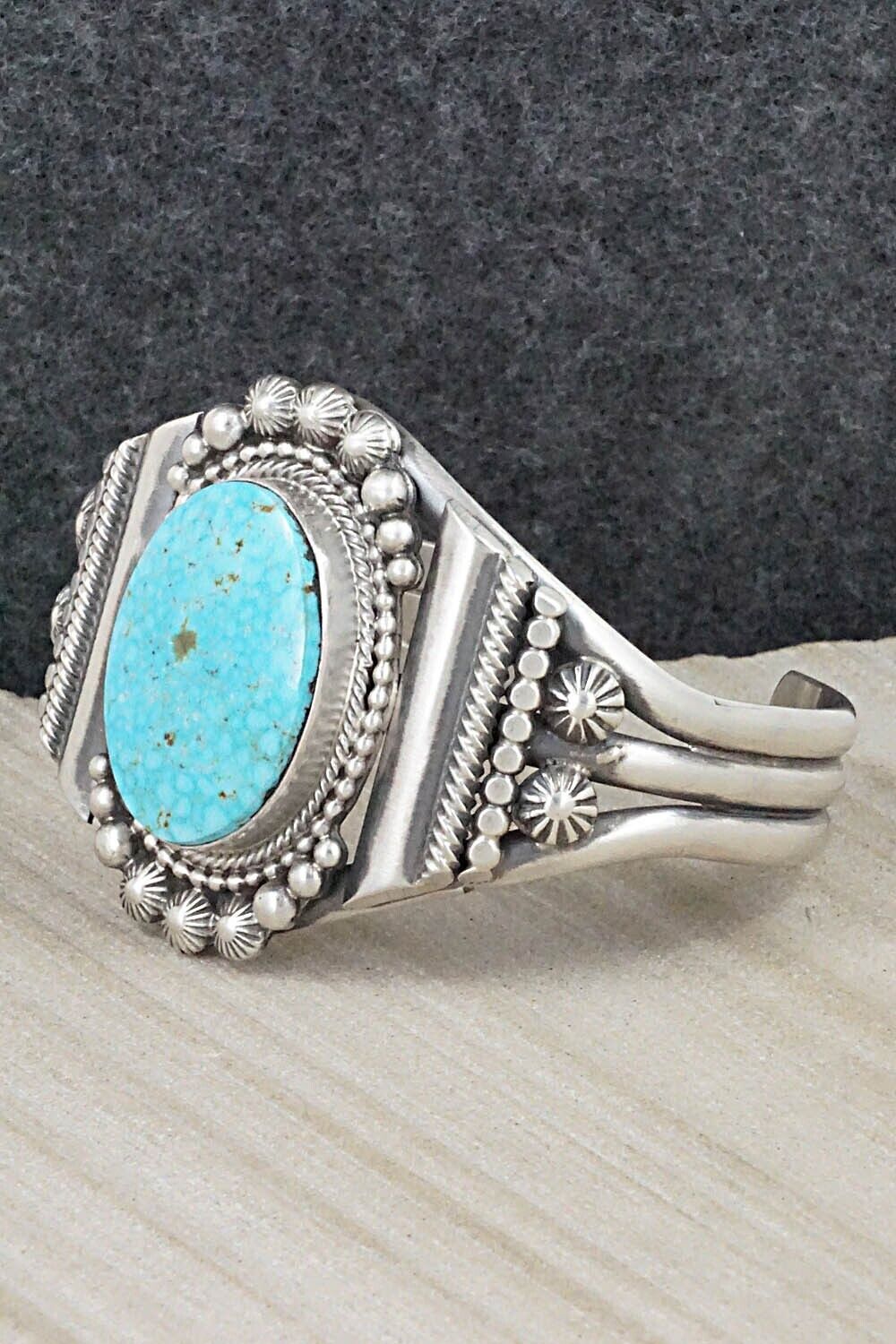 Turquoise & Sterling Silver Bracelet - Tom Lewis