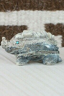 Hog Zuni Fetish Carving - Louise Ponchuella - High Lonesome Trading