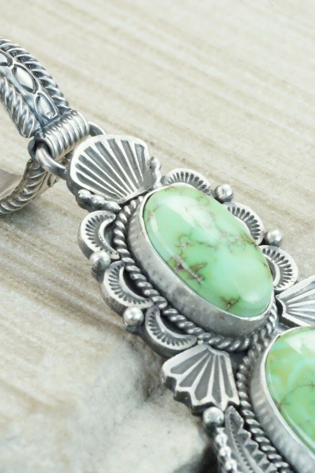 Turquoise & Sterling Silver Pendant - Michael Calladitto