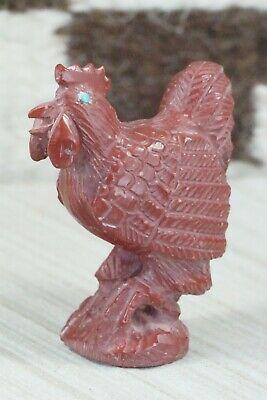 Rooster Zuni Fetish Carving - Derrick Kaamasee - High Lonesome Trading