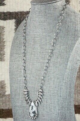 White Buffalo and Sterling Silver Necklace - Akee Douglas