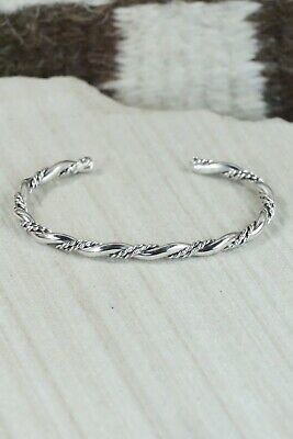 Navajo Sterling Silver Bracelet - Elaine Tahe