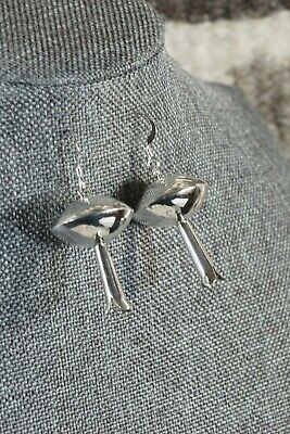 Navajo Sterling Silver Blossom Earrings - Juan Begay - High Lonesome Trading