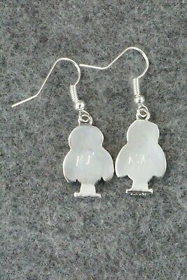 Mother of Pearl & Sterling Silver Earrings - Reginda Kallestewa
