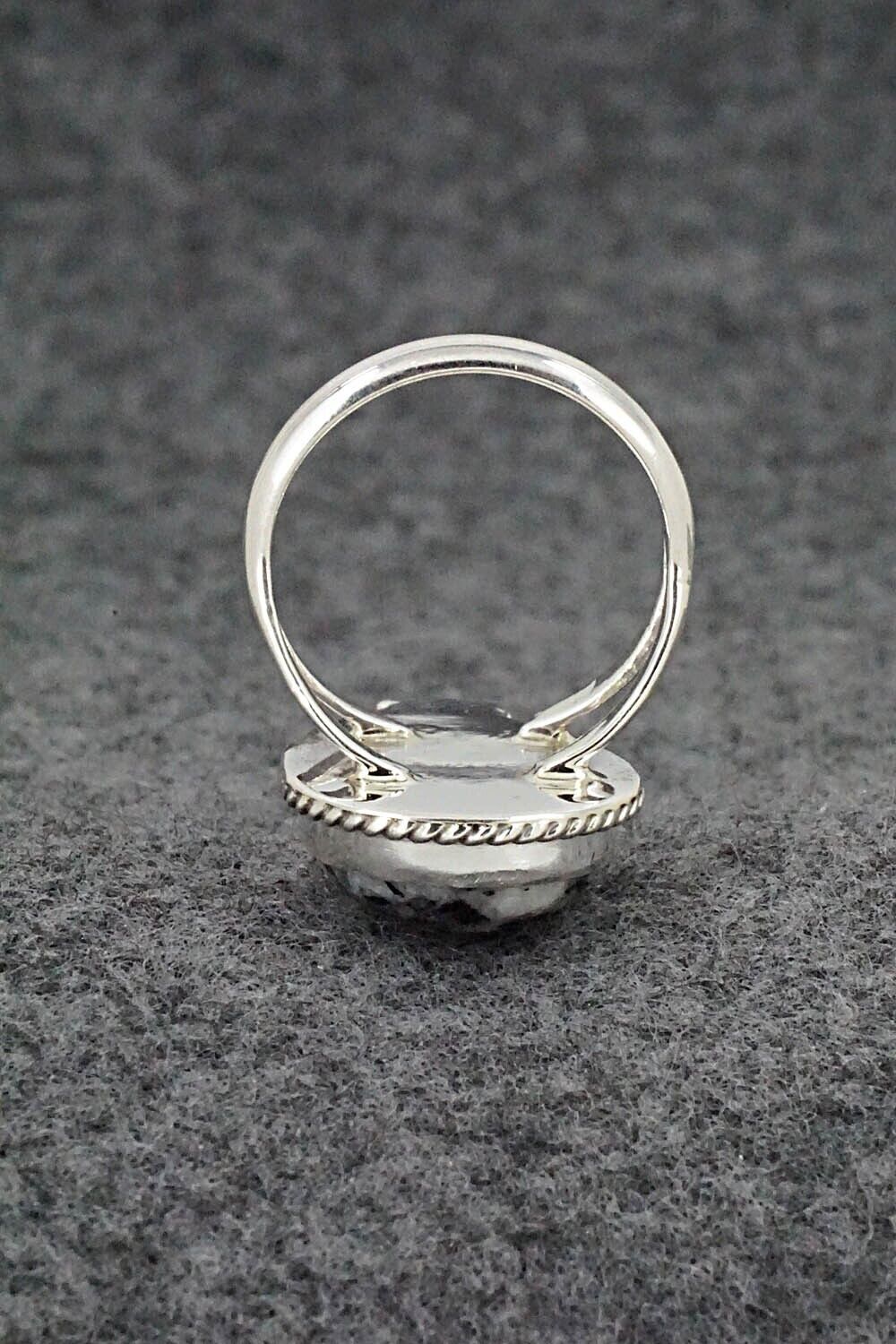 White Buffalo & Sterling Silver Ring - Benjamin Martinez - Size 6.75