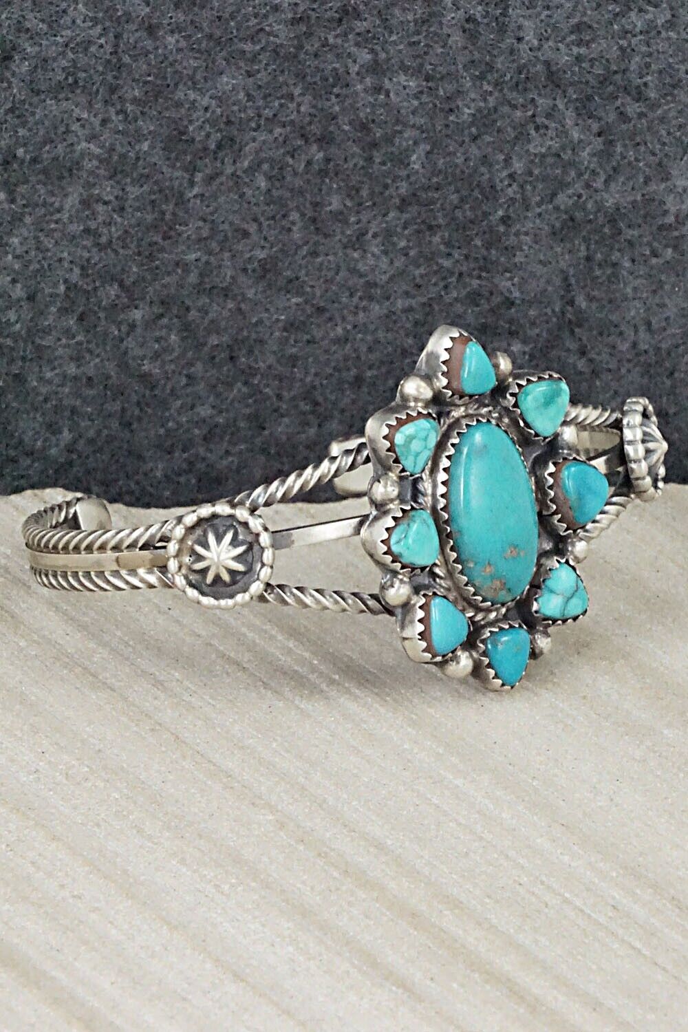 Turquoise & Sterling Silver Bracelet - Roberta Begay
