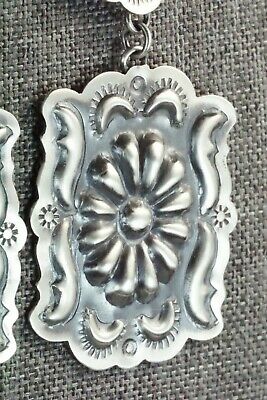 Sterling Silver Earrings - Tim Yazzie - High Lonesome Trading