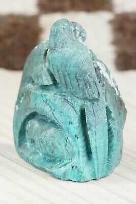 Parrots Zuni Fetish Carving - Colin Weeka