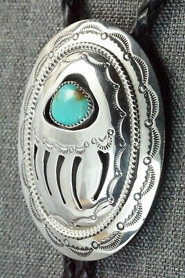 Turquoise & Sterling Silver Bolo Tie - Wilbert Muskett Sr.