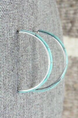 Turquoise & Sterling Silver Earrings - Jamie Johnson - High Lonesome Trading