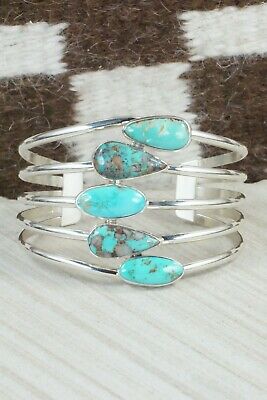 Turquoise & Sterling Silver Bracelet - Jones Delgarito