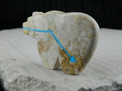 Bear Zuni Fetish Carving- Bernard Laiwakete - High Lonesome Trading