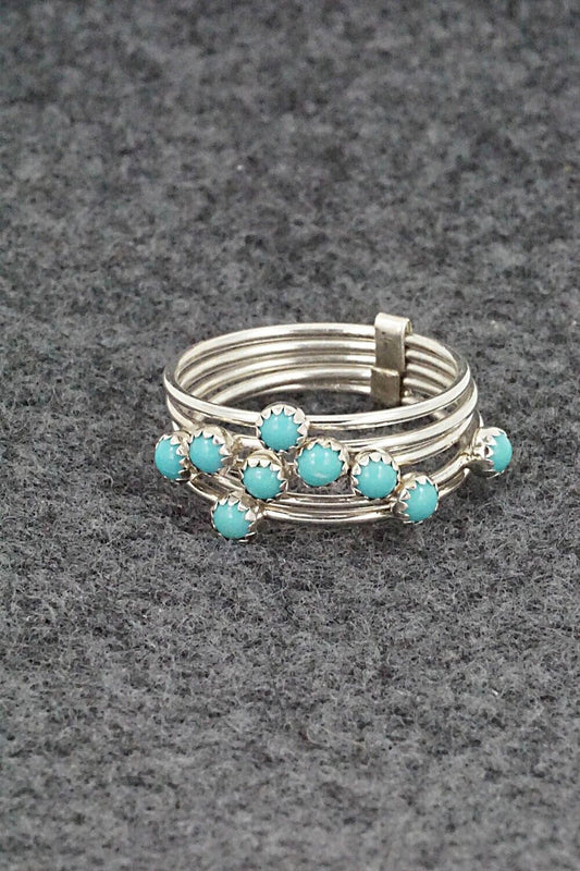 Turquoise & Sterling Silver Ring - Dorothy Yazzie - Size 5.5