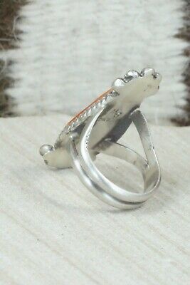 Spiny Oyster & Sterling Silver Ring - Selina Warner - Size 7