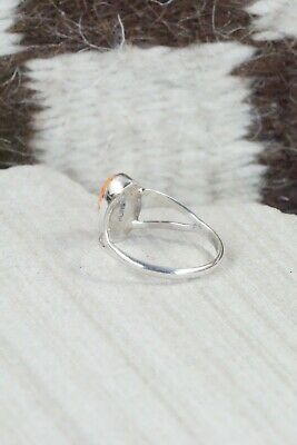 Spiny Oyster & Sterling Silver Ring - Robert Martinez - Size 7