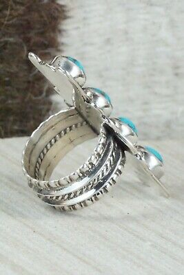 Turquoise & Sterling Silver Ring - Cris Nez - Size 8.5