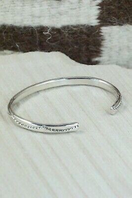 Navajo Sterling Silver Bracelet - Elaine Tahe