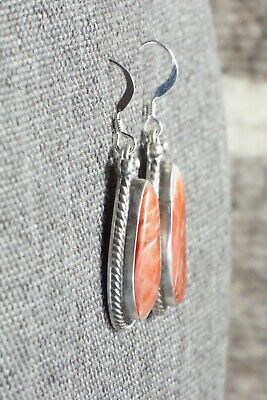 Spiny Oyster & Sterling Silver Earrings - Annie Spencer
