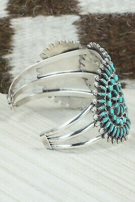 Turquoise & Sterling Silver Bracelet - Merlinda Chavez