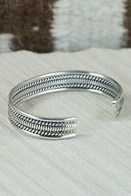 Navajo Sterling Silver Bracelet - Elaine Tahe