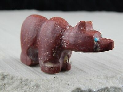 Bear Zuni Fetish Carving- Todd Shebola - High Lonesome Trading