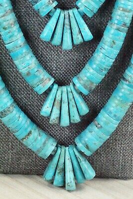 Turquoise & Sterling Silver Necklace - Lupe Lovato