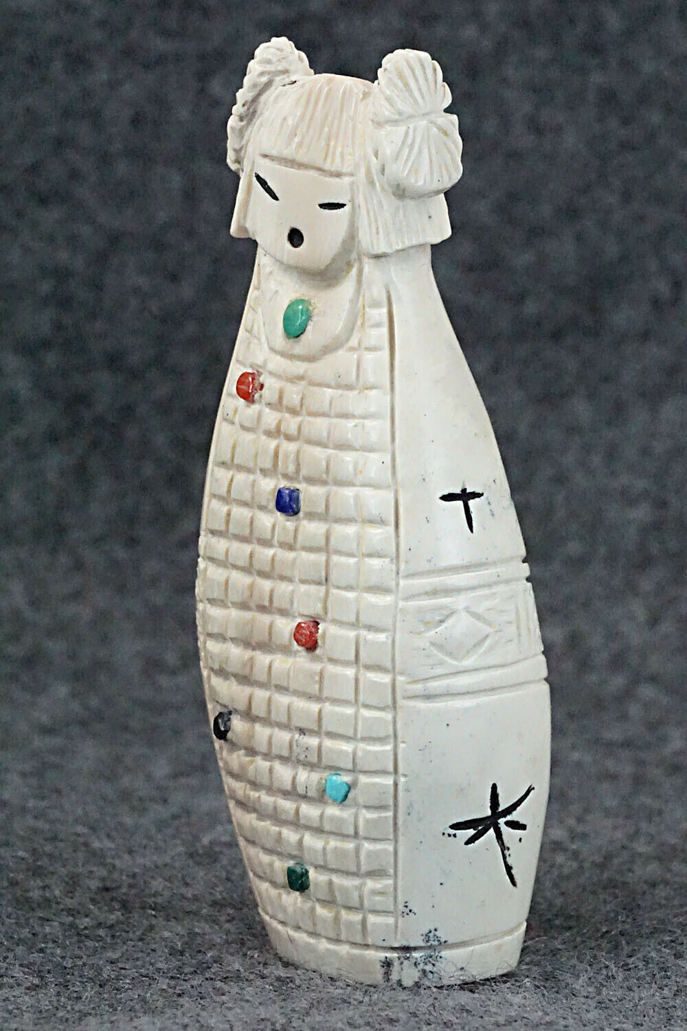 Corn Maiden Zuni Fetish Carving - Sandra Quandelacy