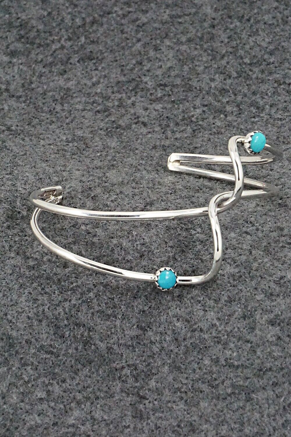 Turquoise & Sterling Silver Bracelet - Yolanda Skeets